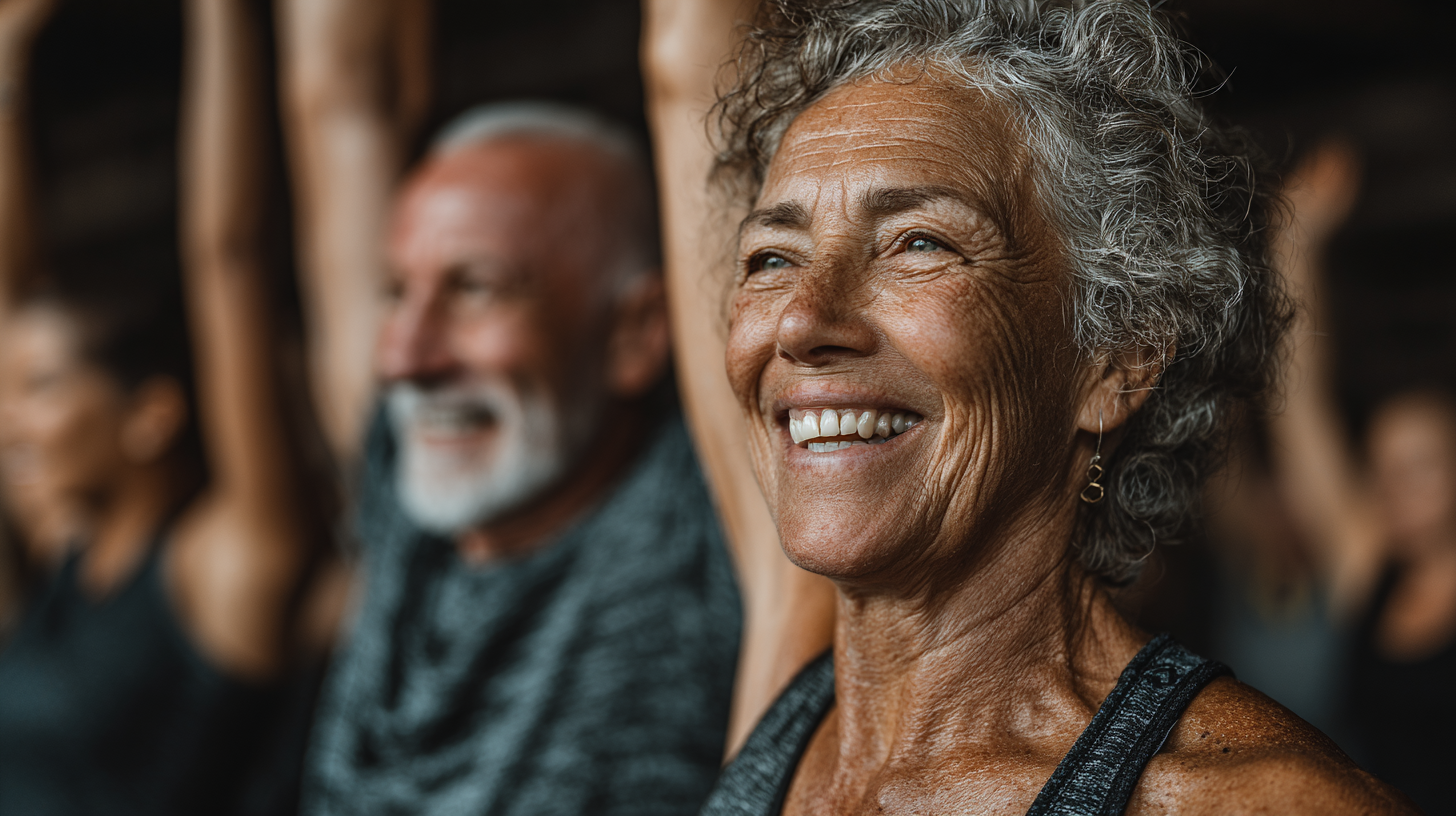 Група задоволених клієнтів після тренування